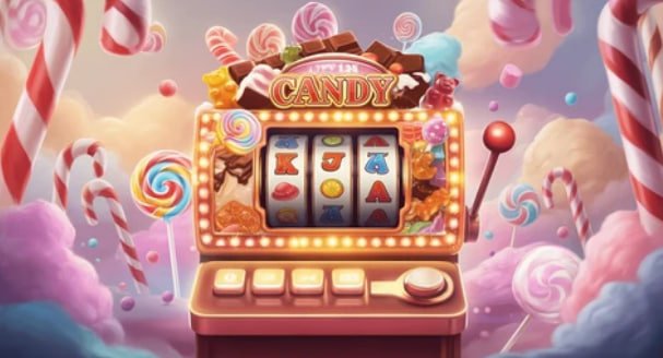 Slot game demo showing reel spin animation and payout display